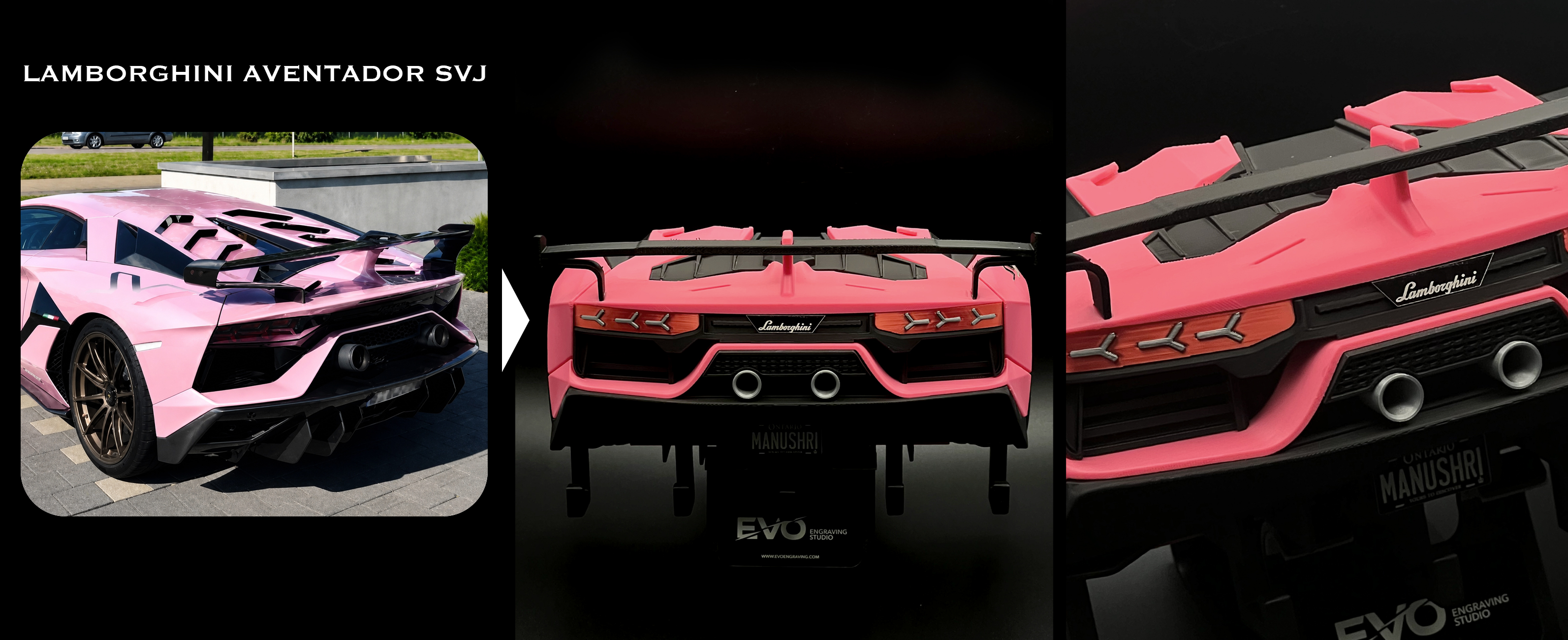 lamborghini aventor svj (pink)